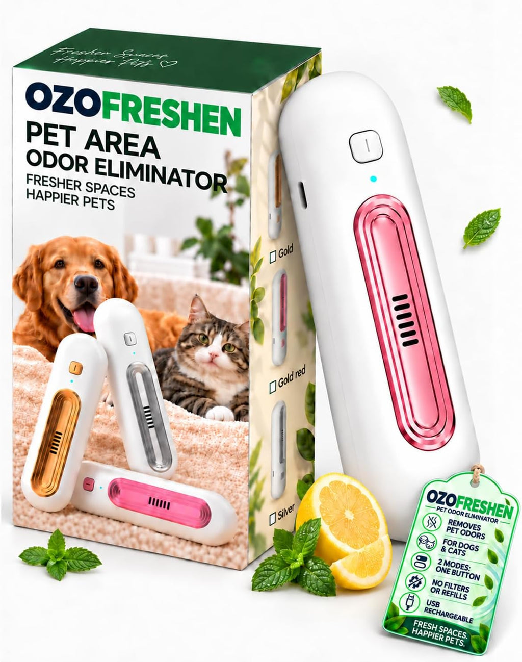 Odor Eliminator,Ozo Freshen for Cats and Dogs