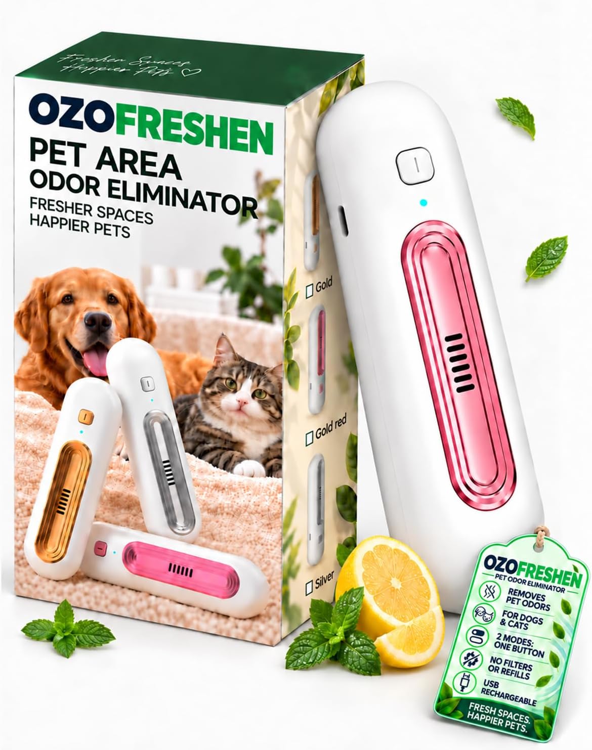 Odor Eliminator,Ozo Freshen for Cats and Dogs