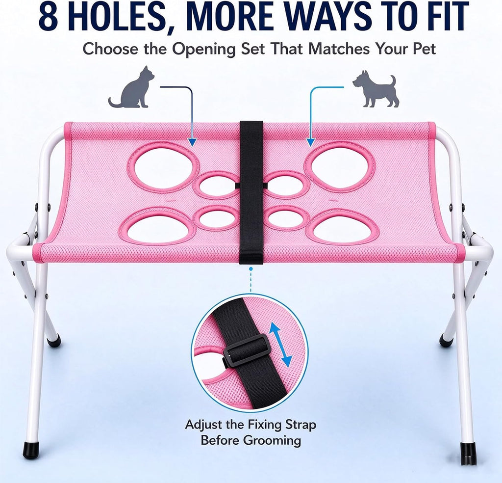 Pet Grooming Hammock with Stand Dog Bath Hammock Foldable Dog Bath Stand