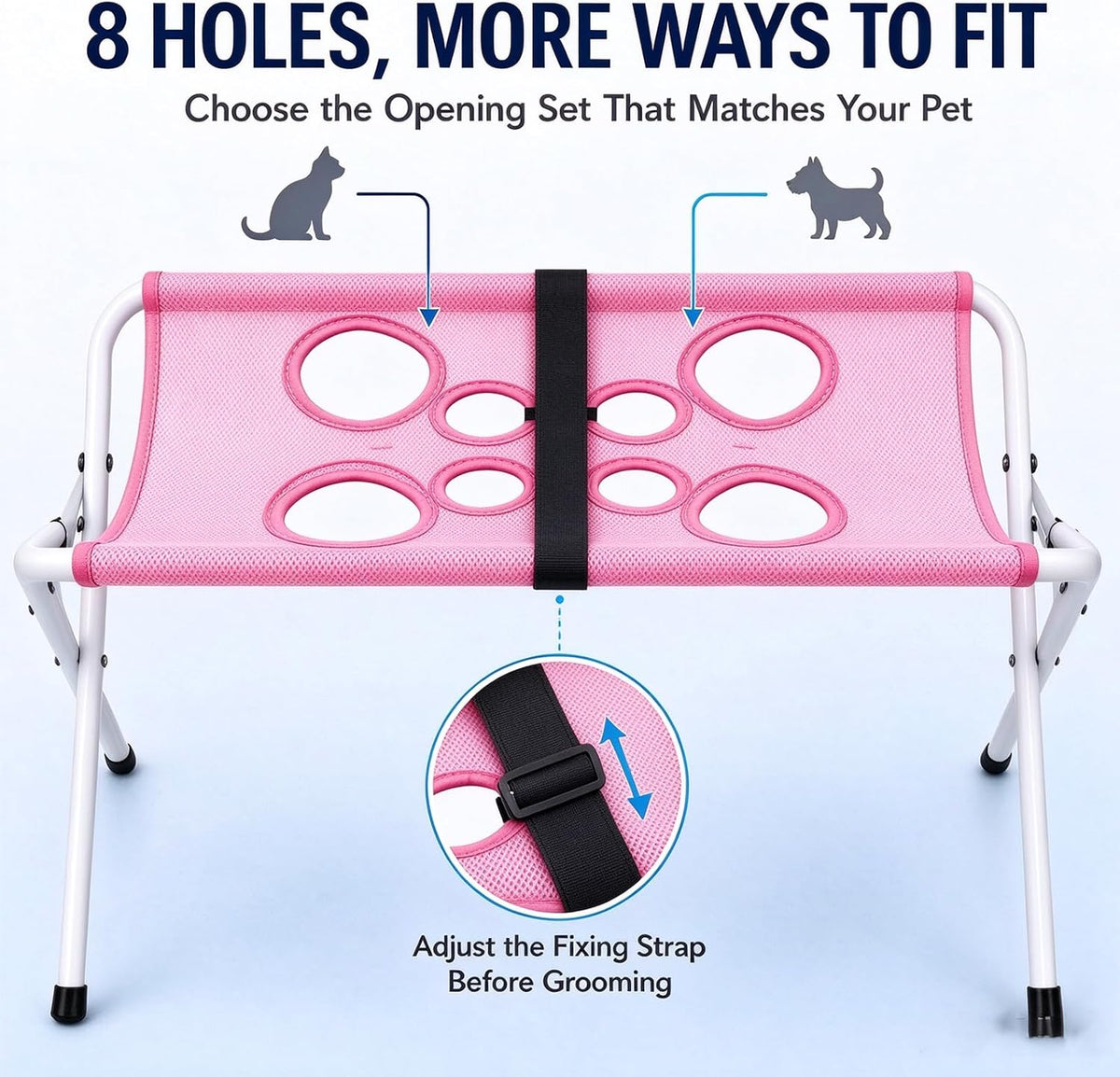 Pet Grooming Hammock with Stand Dog Bath Hammock Foldable Dog Bath Stand
