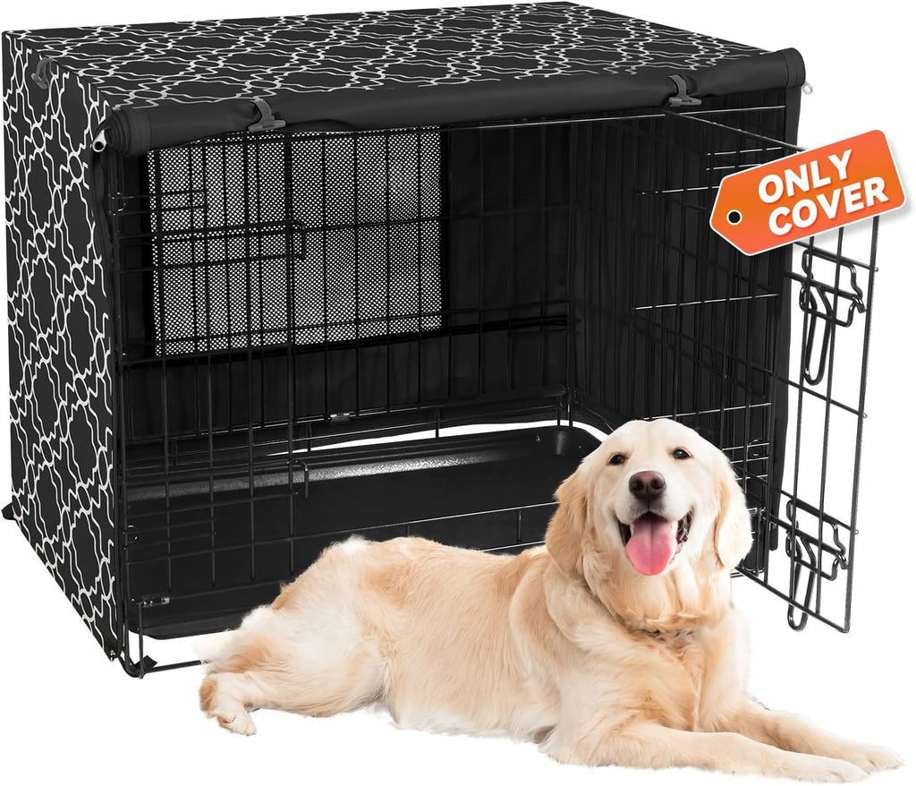 X-ZONE PET Dog Crate Cover Waterproof Kennel Cover, 30 in Beige