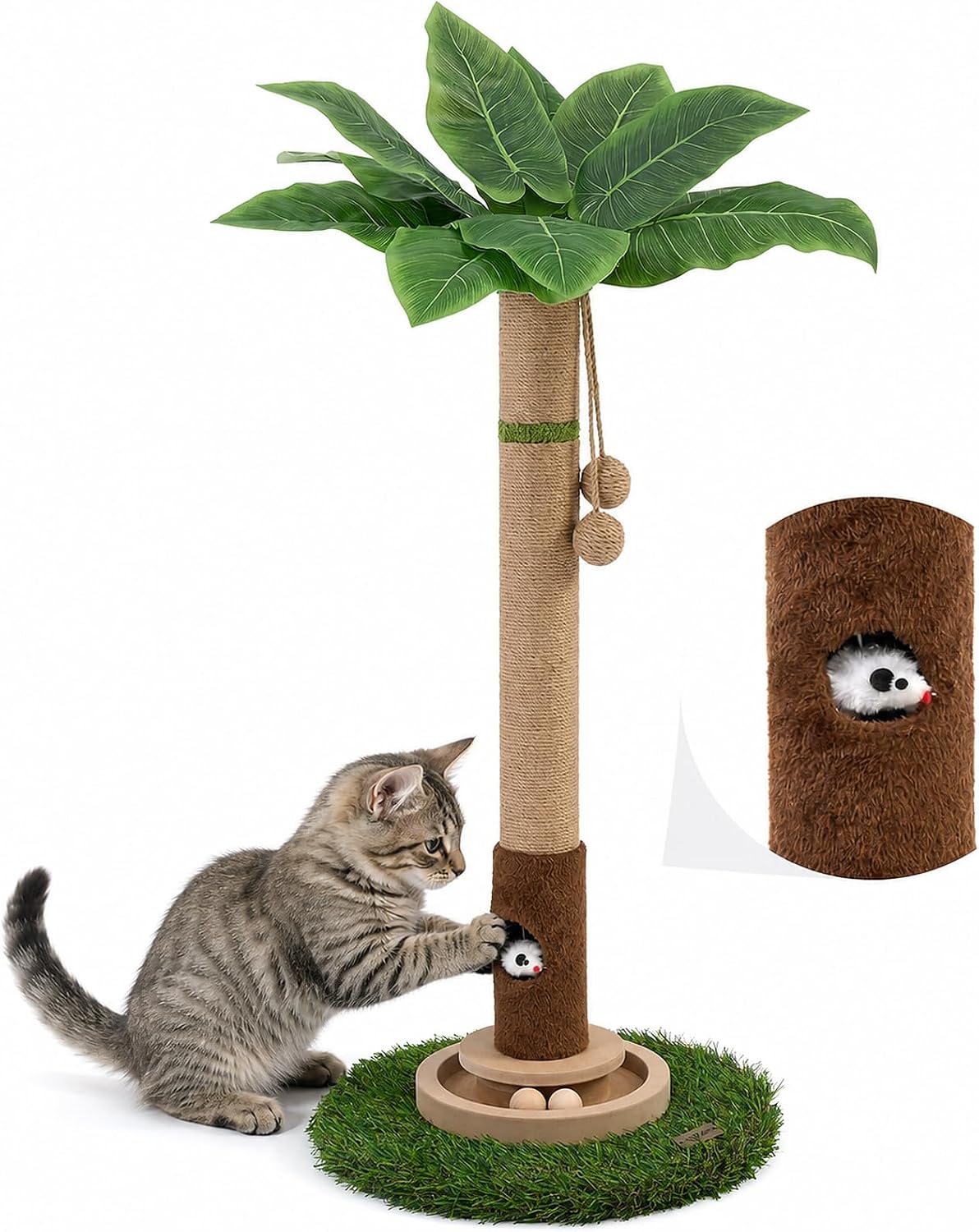 Tall Cat Scratching Post,Cat Toys,Cat Scratcher Tree for Large Cat
