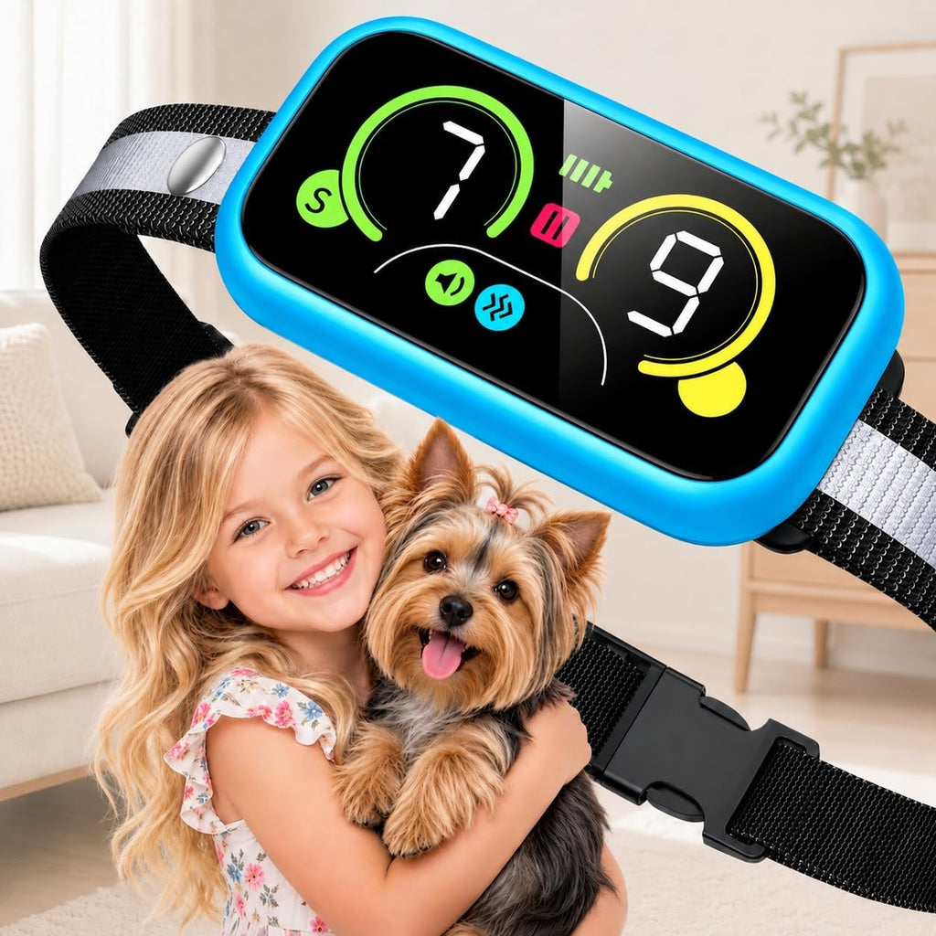 Smart Dog Bark Collar with Advanced Bark Detection, 4 Adjustable Training Modes, Beep, Vibration, USB-C Rechargeable Bar