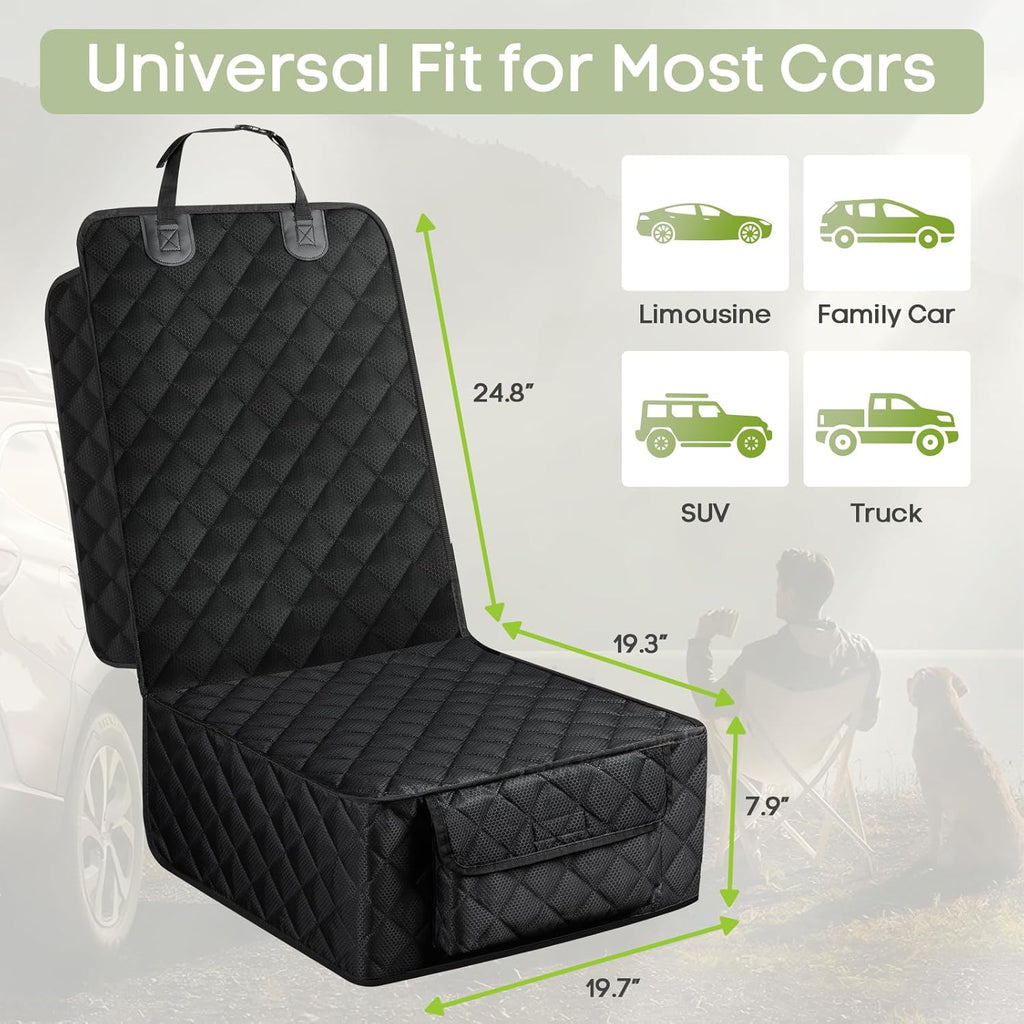 2 Pack Dog Car Seat Cover for Front Seat, Pet Car Seat Protector
