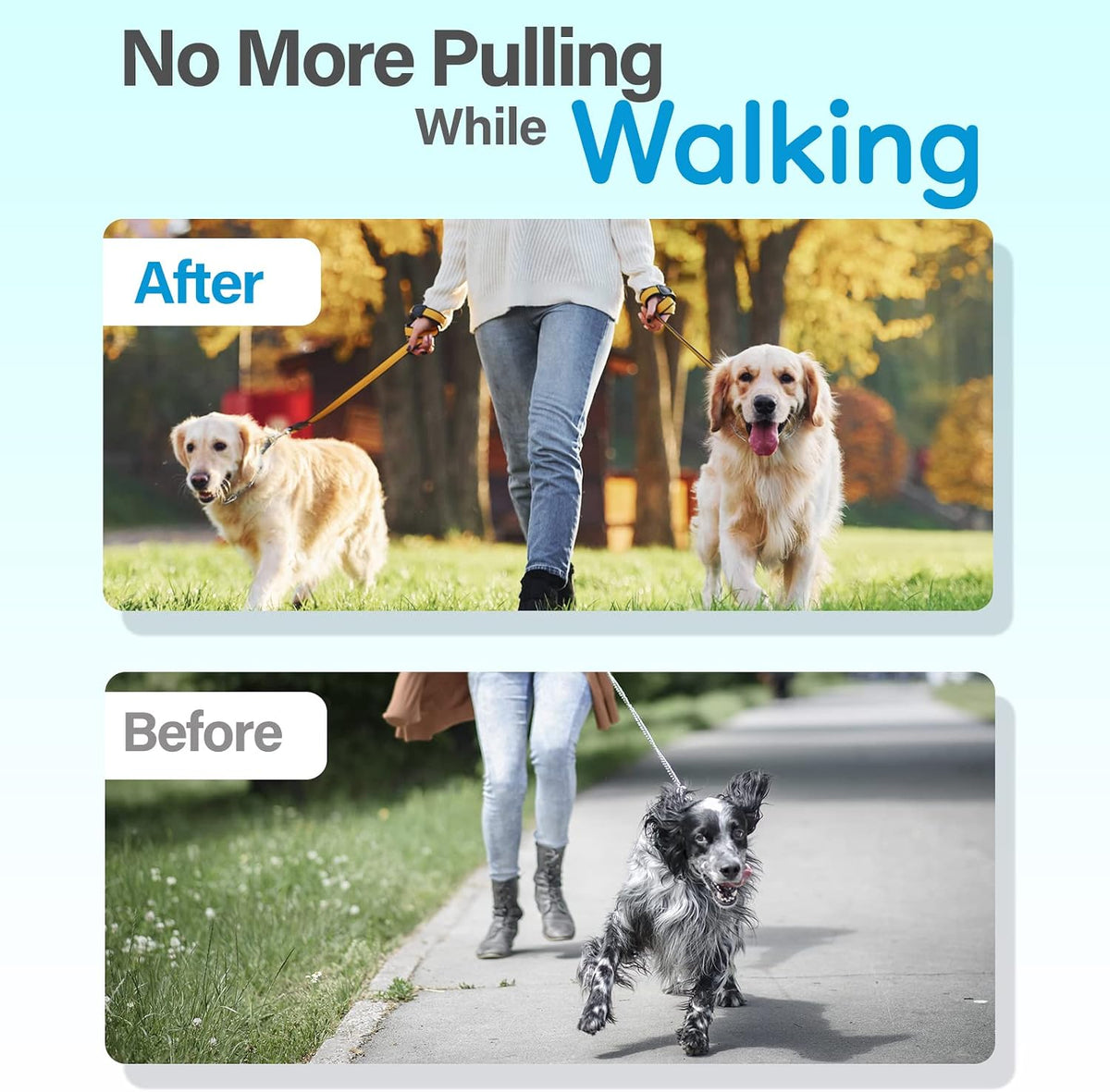 Supet Prong Collar for Dogs, Adjustable Dog Pinch No Pull Training Collar with Quick Release Buckle, Rubber Tips and Ext