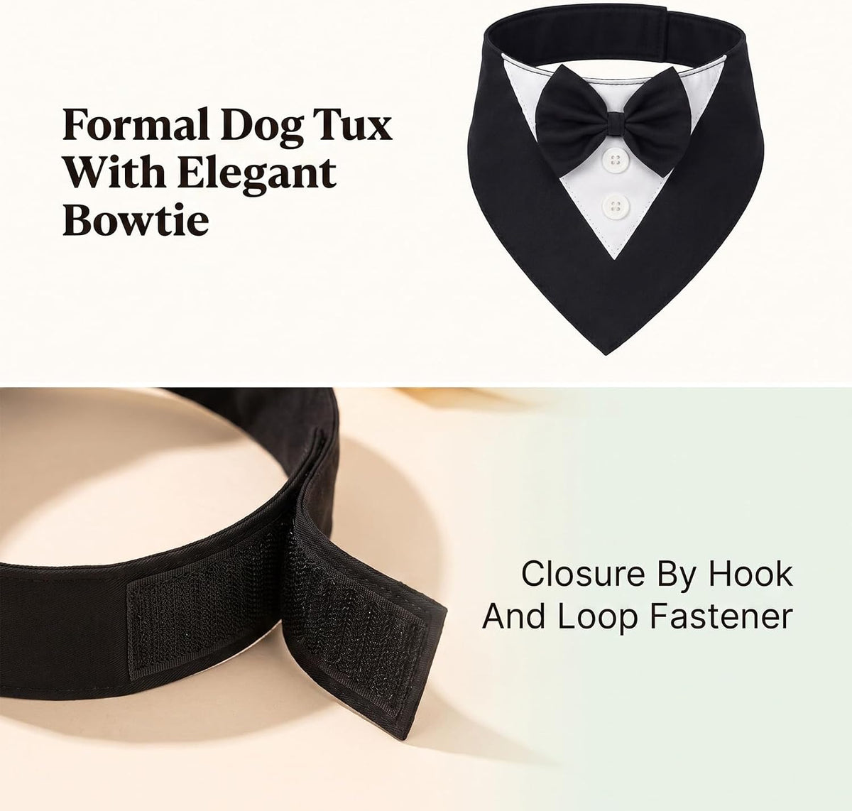 Dog Tuxedo Bandana Wedding Birthday Dog Bow Tie