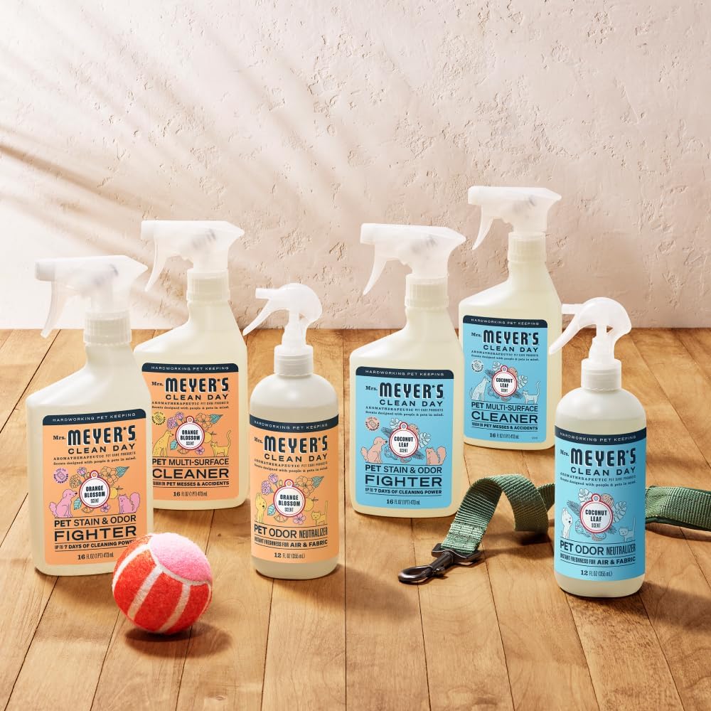 Mrs. MEYER'S CLEAN DAY Pet Stain & Odor Fighter,Orange Blossom Scent,16oz,(Pack of 2)