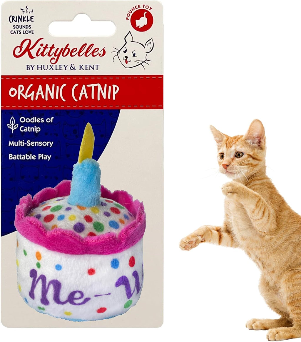 Huxley & Kent Plush Cat Toy - Interactive Catnip Toy for Cats & Kittens - Soft with Crinkle & Catnip - Fun Indoor Play -