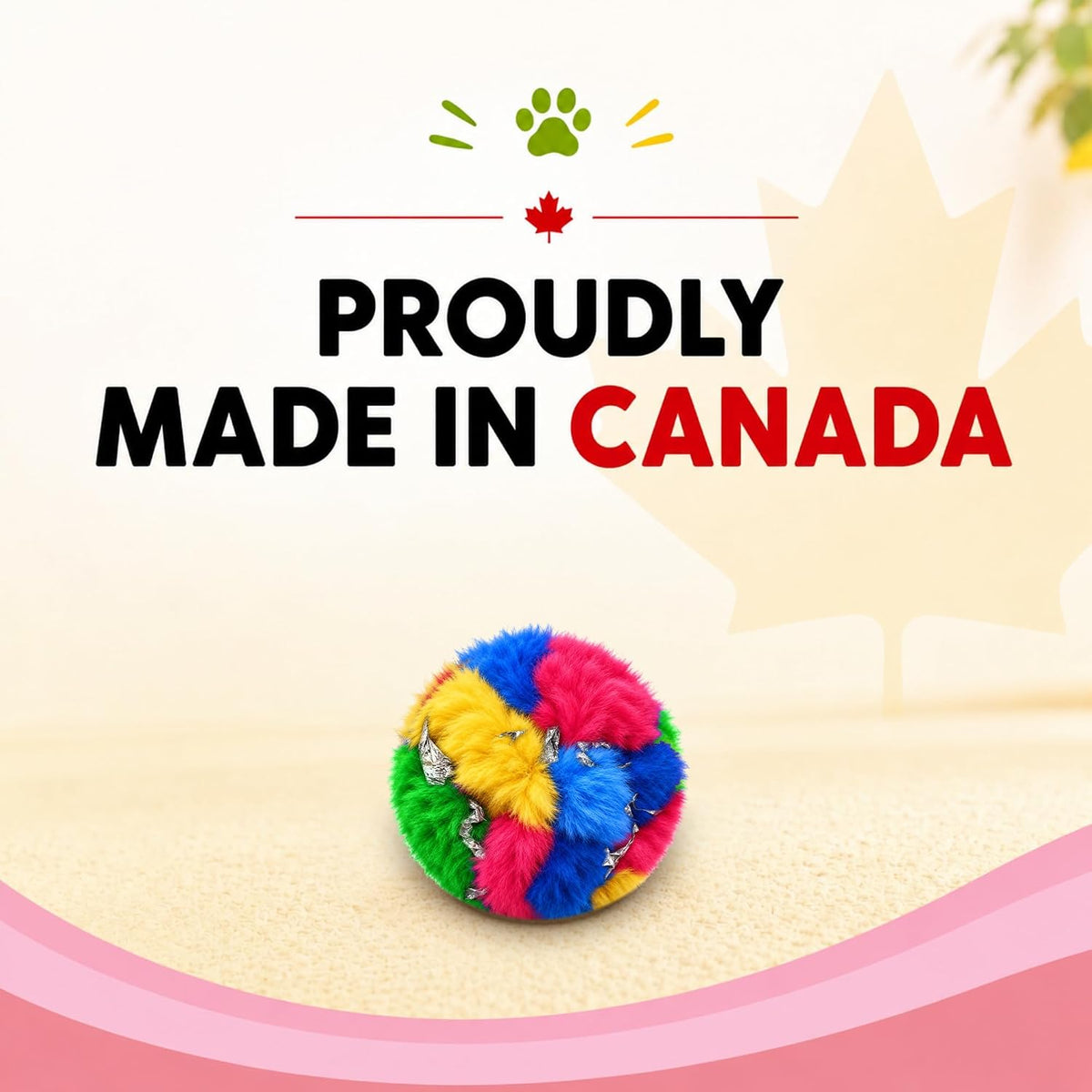 Crinkle Balls for Cats, Original 1.5 Inch, 4 Pack, Crinkle Cat Toy, CanCor
