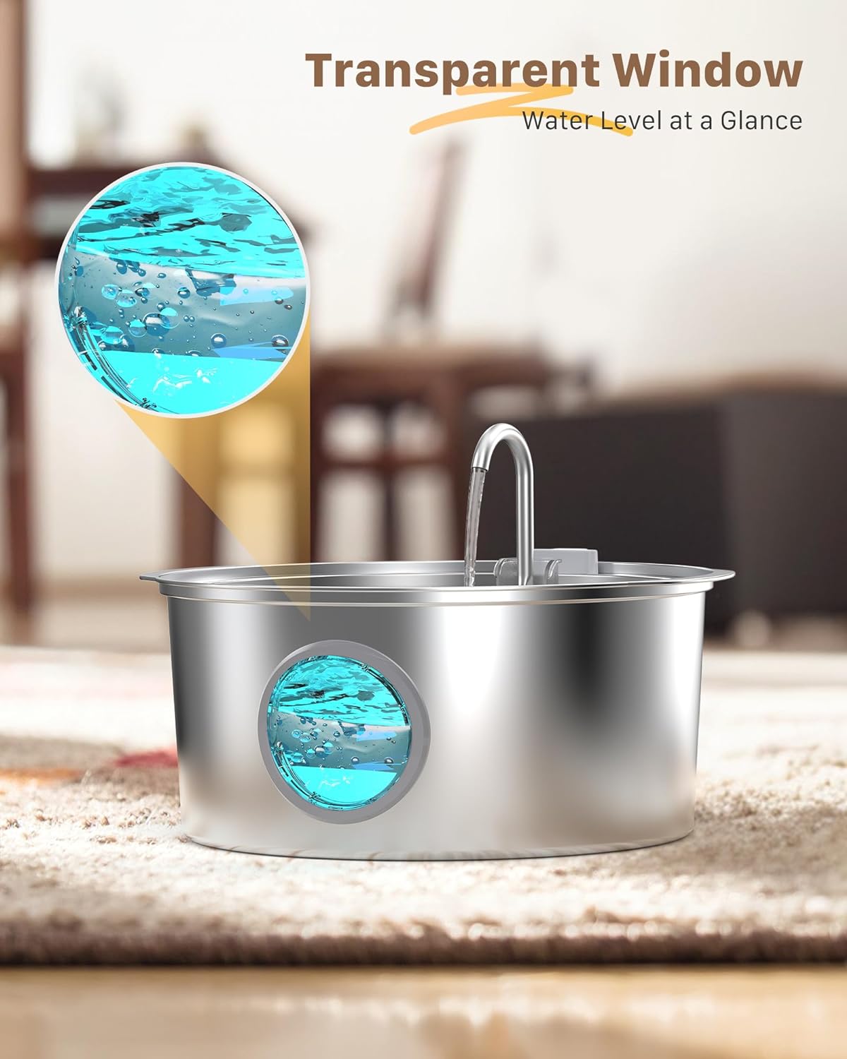 Dog Water Fountain for Large Dogs: 7L/236oz/1.8G Dog Fountain