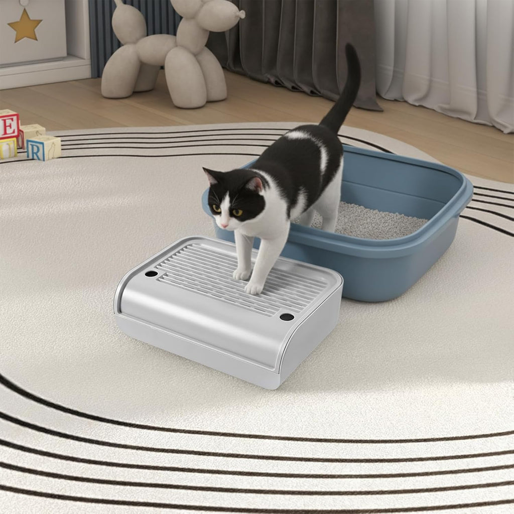 Free Standing Cat Ramp, Modern Litter Box Step for Household Pet Use