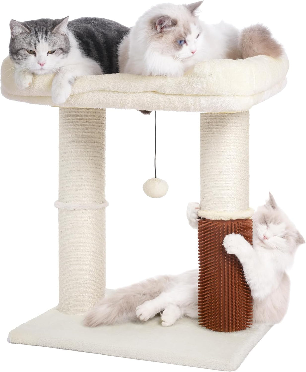 Cat Tree Tower for Large Cats Cat Scratching Post with Bed 20X16”