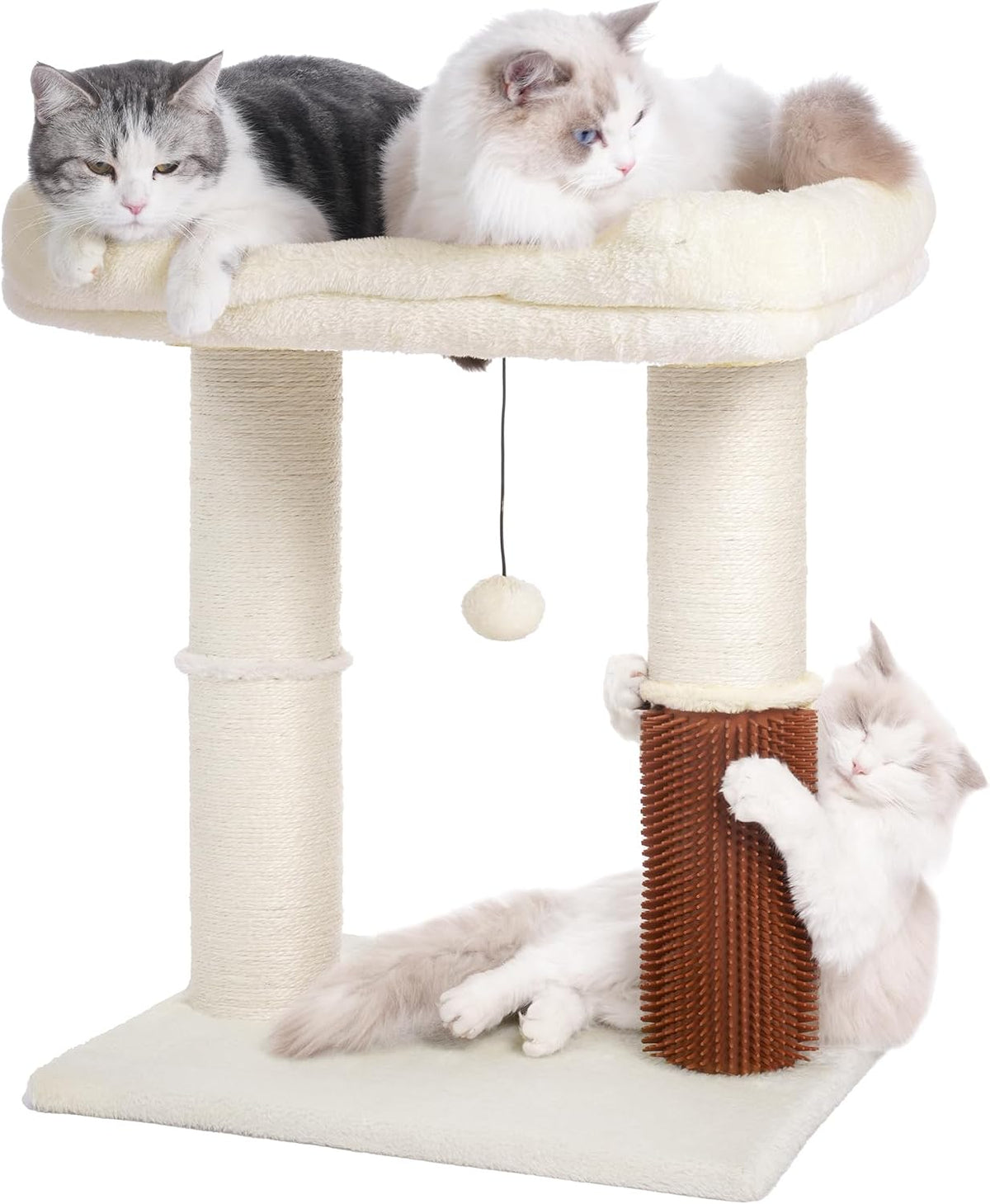 Cat Tree Tower for Large Cats Cat Scratching Post with Bed 20X16”