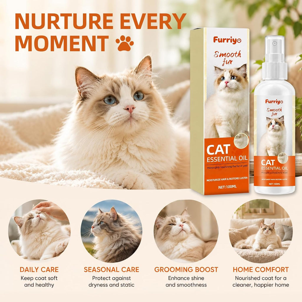 Cat Coat Spray Leave-in Conditioner & Detangler, 3.4 fl oz