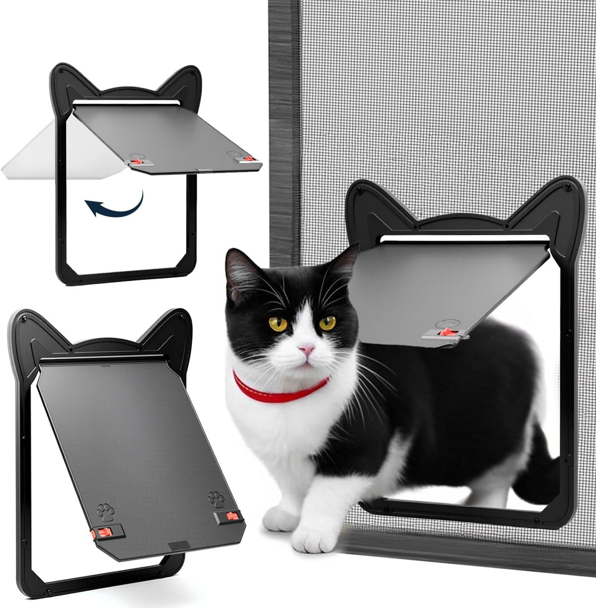 AuraSphere Pet Screen Door Magnetic Lock for Small Dogs and Cats