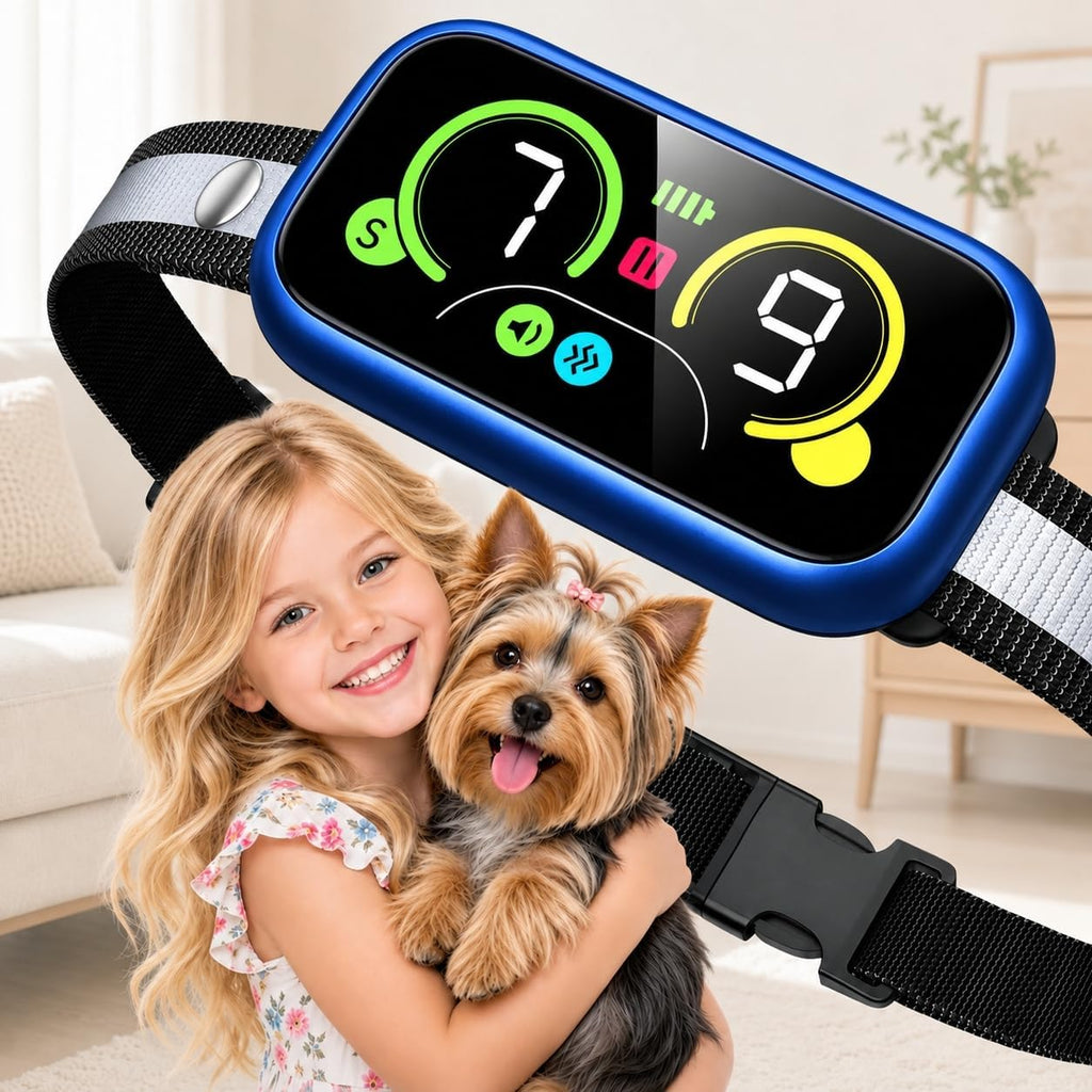 Smart Dog Bark Collar with Advanced Bark Detection, 4 Adjustable Training Modes, Beep, Vibration, USB-C Rechargeable Bar