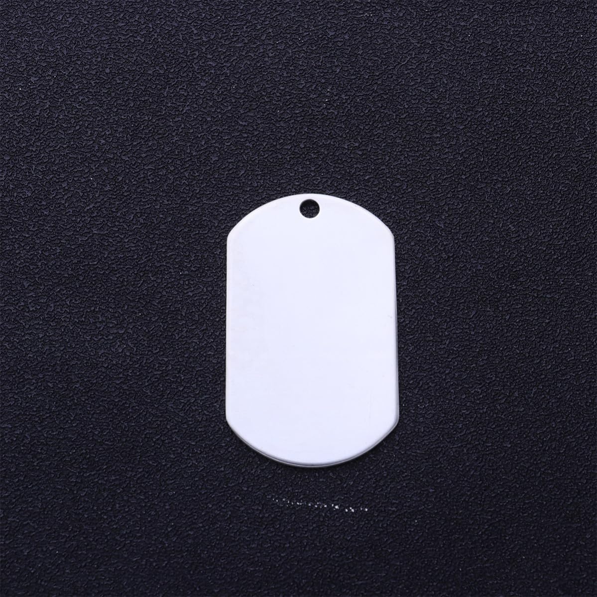 10pcs Dog Id Tags Aluminum Pendant Necklaces Keychains Silver