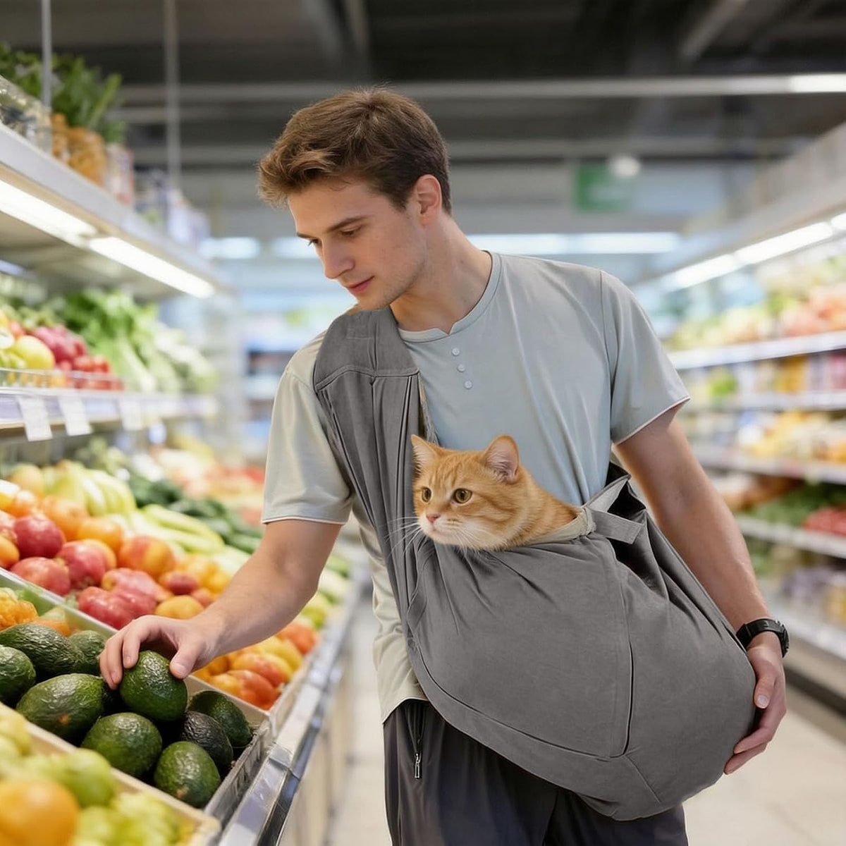 Large Dog Sling Carrier for Pets up to 40Lbs