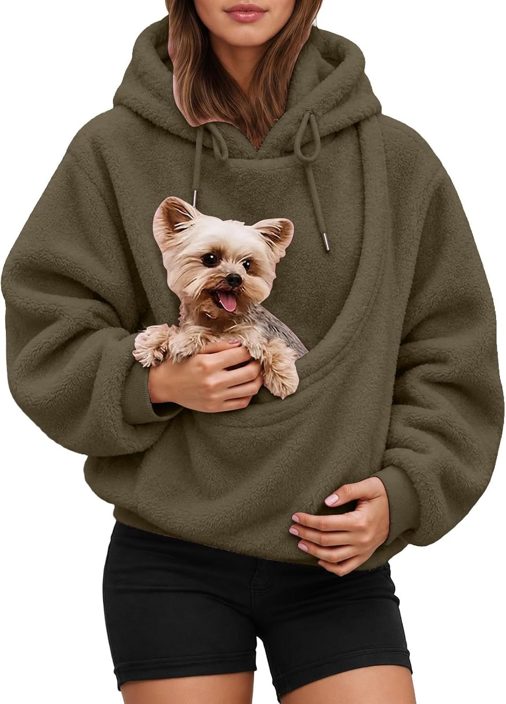 S-5XL Pet Pouch Hoodie,Hoodies with Dog Pouch,Cat Hoodie with Pouchs,Pet Carrier Holder Long Sleeve Pullover Tops