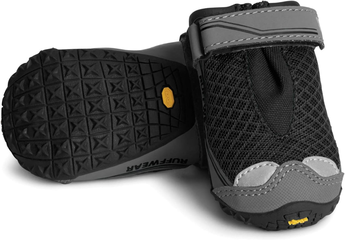 Ruffwear, Grip Trex Dog Shoes - 2 Count, Obsidian Black, 2.00"