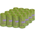 240 Count Lavender Scented 13” x 9” Dog Poop Bags Rolls
