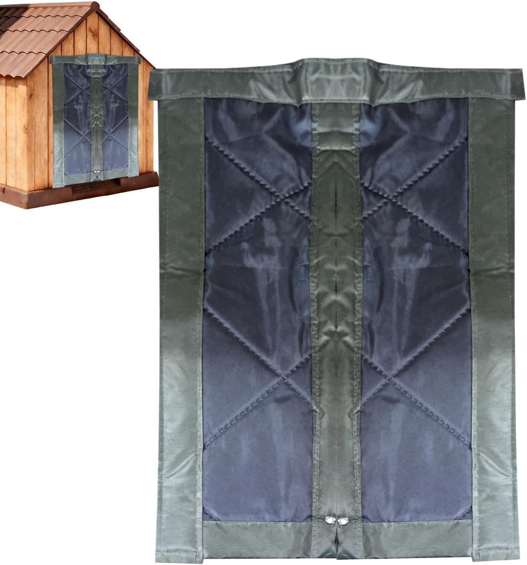 Magnetic Insulated Dog House Door Flap Winter Windproof 11.8x19.6 Inch