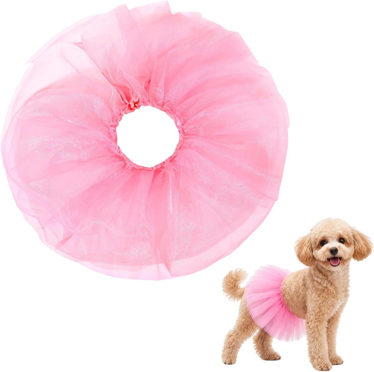Dog Tutu Pink Tutu for Dogs, for Small Medium-Sized Dogs and Pets