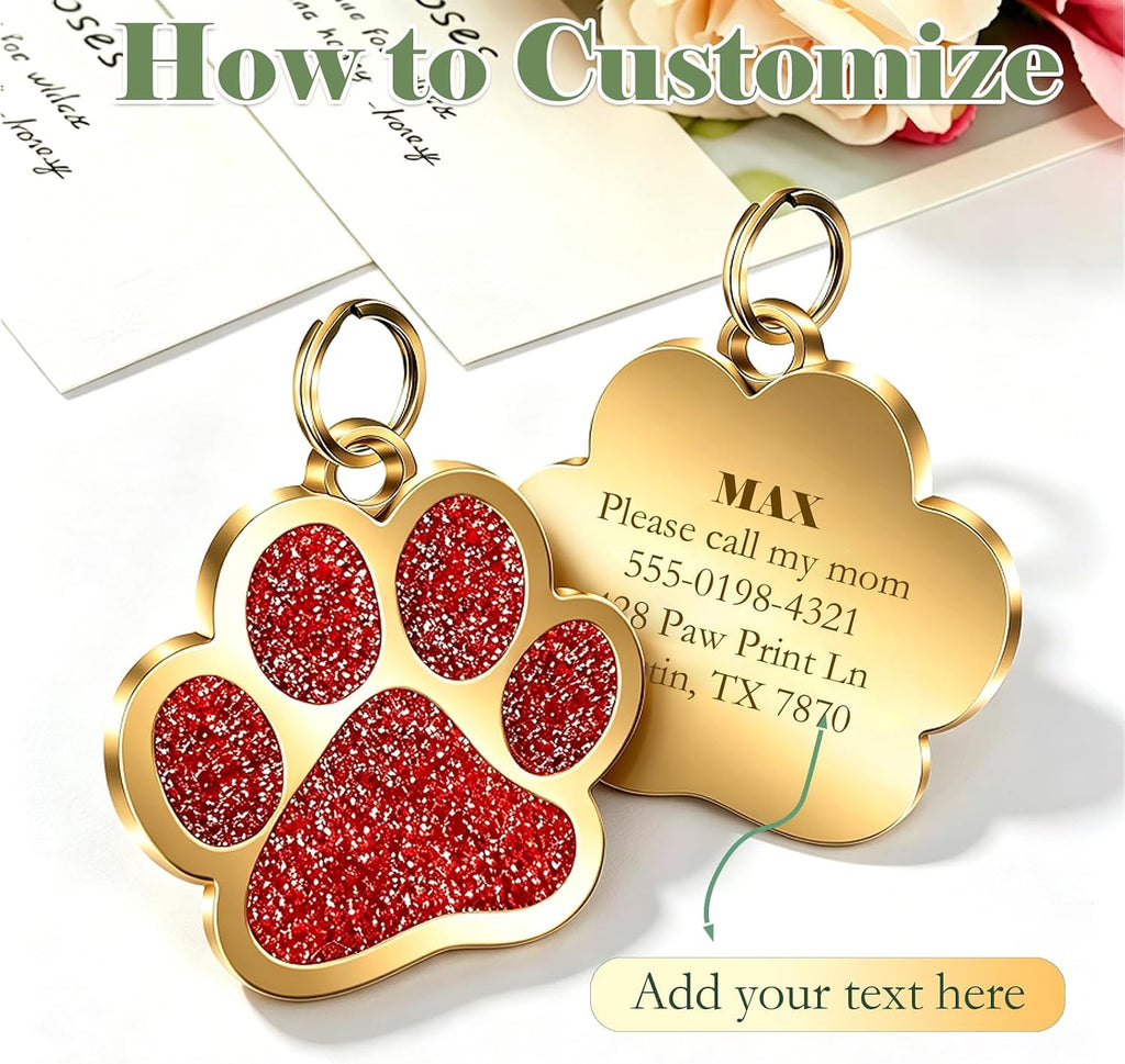Personalized Dog Tag - Custom Laser Engraved Pet ID Tags
