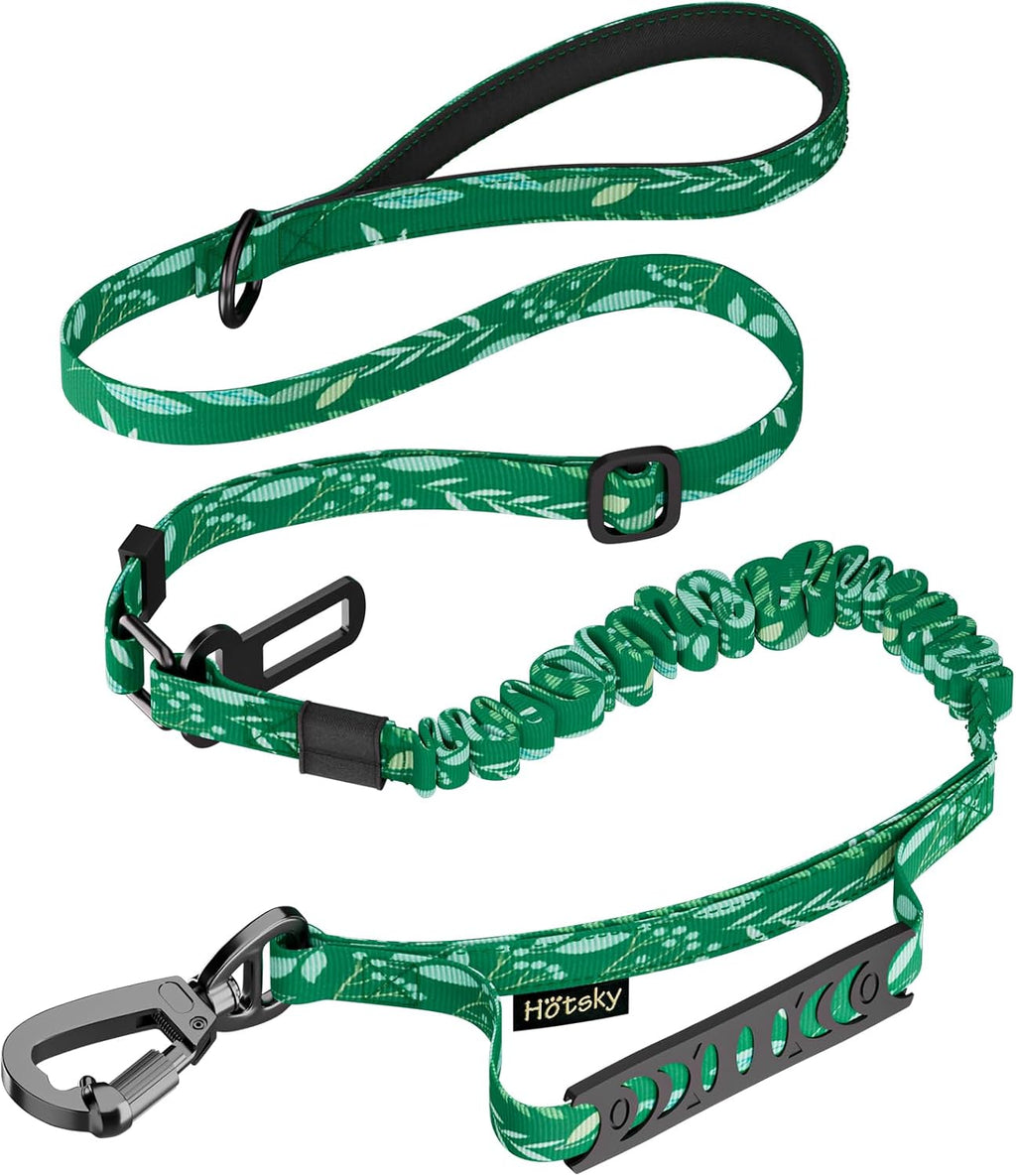 Tactical Bungee Shock Absorbing No Pull Dog Leash,Purple Camo,4-6FT