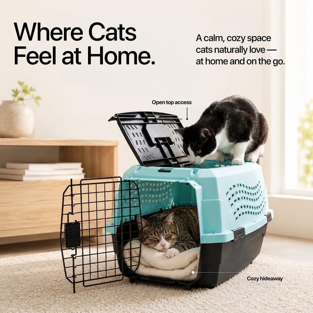 Cat Carrier, Pet Carrier, Cat Carriers Dog Carrier 2 Door