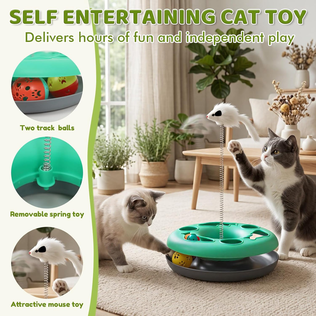 Cat Tunnels for Indoor Cats, 6-in-1 Interactive Cat Tunnel Toys for Kitten