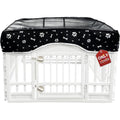 Playpen Top Cover for 36'' Width 4 Panel Pen, Black Paw