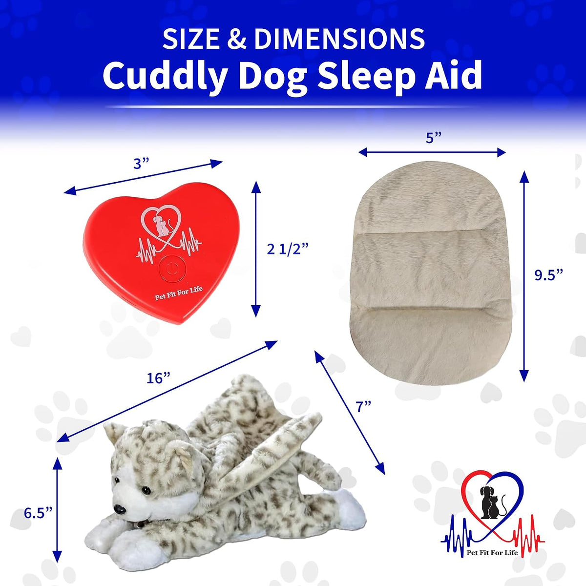 Pet Fit For Life Stuffed Animal with Rechargebale Heartbeat for Cats