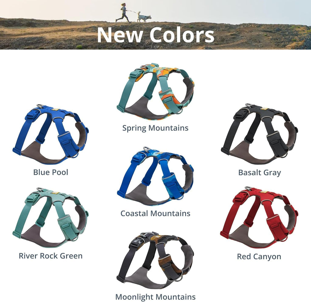 Ruffwear, Front Range Dog Chest Harness, River Rock Green, Medium