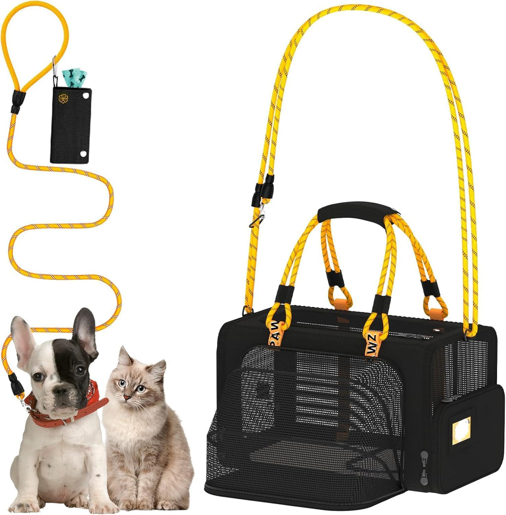 Expandable Pet Carrier for Small Cats & Dogs, TSA Airline Approved
