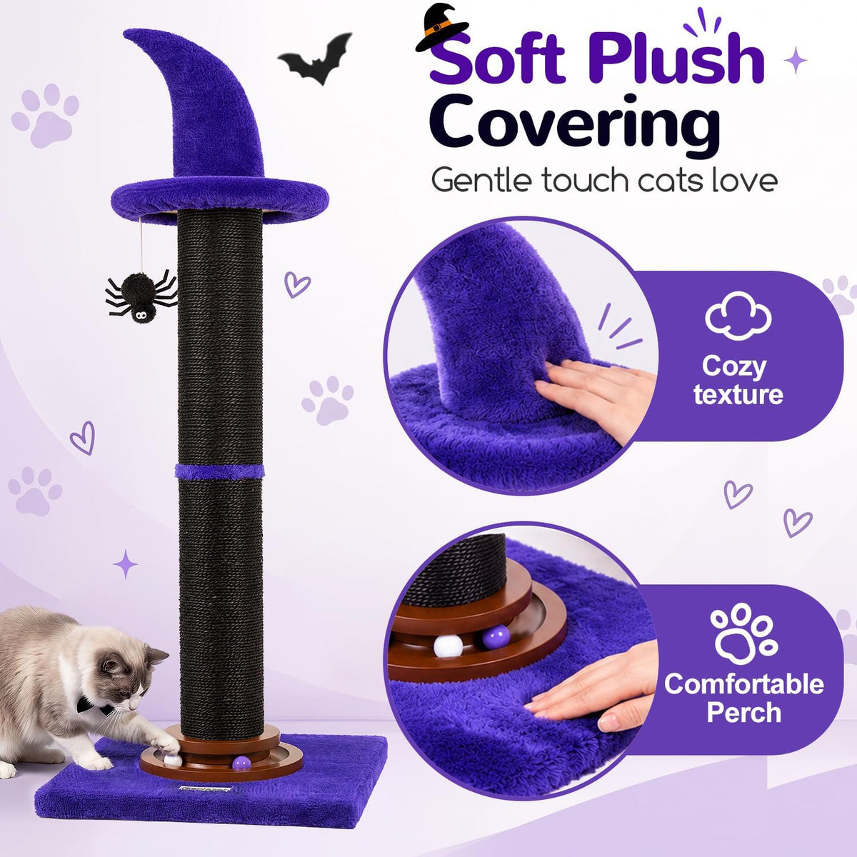 Globlazer 39in Cat Scratching Post for Indoor Cats Adults and Kittens, SC39