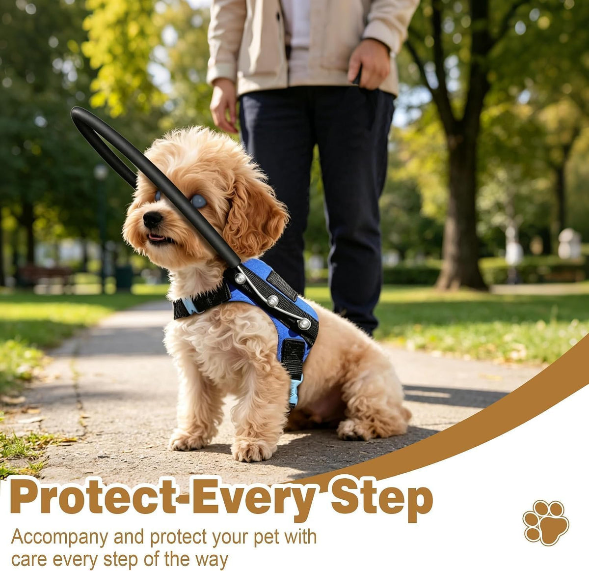 Blind Dog Halo Harness 14-18in Adjustable Anti-Collision Vest