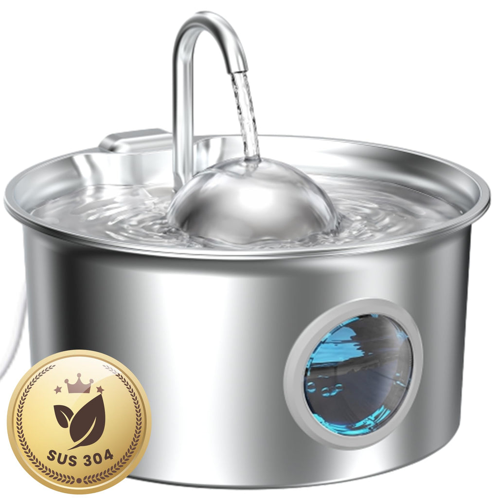 Cat Water Fountain Stainless Steel: Pet Water Fountains for Cats Indoor