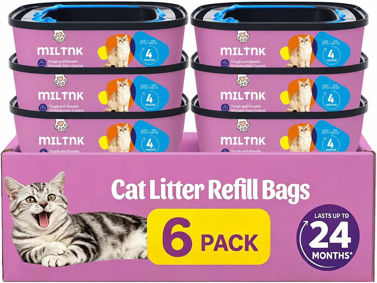 4 Pack Cat Litter Refill Bags, Litter Refill Bags Cartridge, 92 Total FT