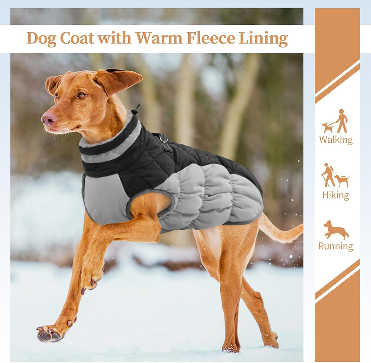 Dog Jackets For Large Dogs, Warm Dog Winter Coat With Harness, XXL