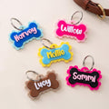Personalized 3D Printed Bone Pet Name Tag with Phone Number for Pet Owners