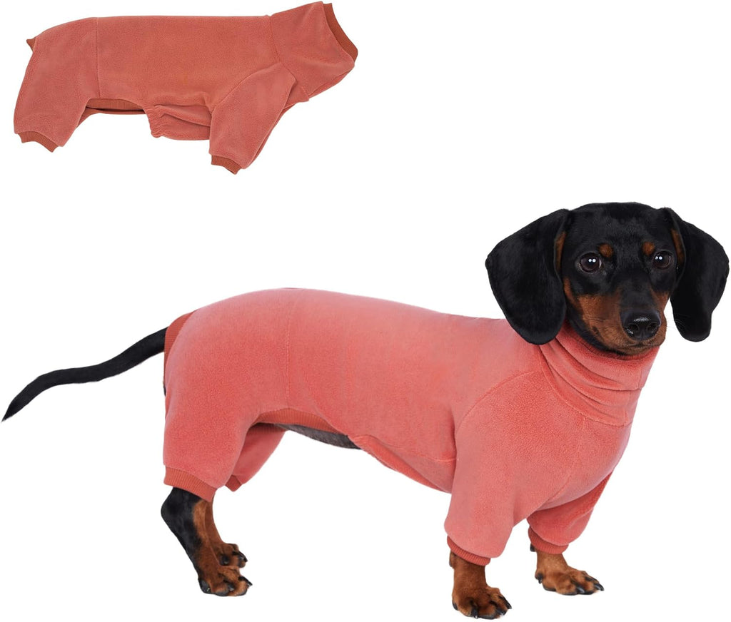 Dachshund Dog Turtleneck Sweater, Winter Warm Clothes for Dachshunds, Sausage Dog Winter Outfit(Black,S)