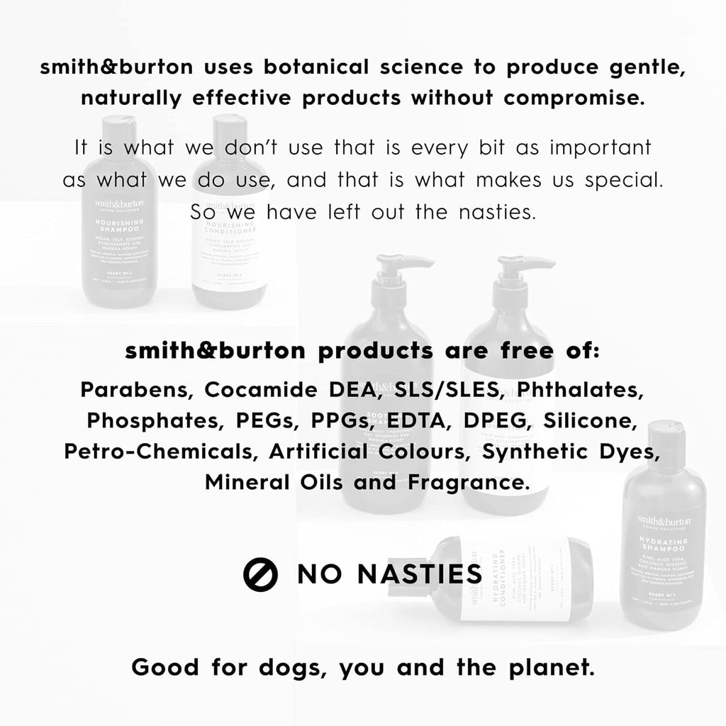 smith&burton Dermal Relief & Repair Care System for Dogs & Cats, Conditioning Shampoo, Topical Spray & Heal Balm for All