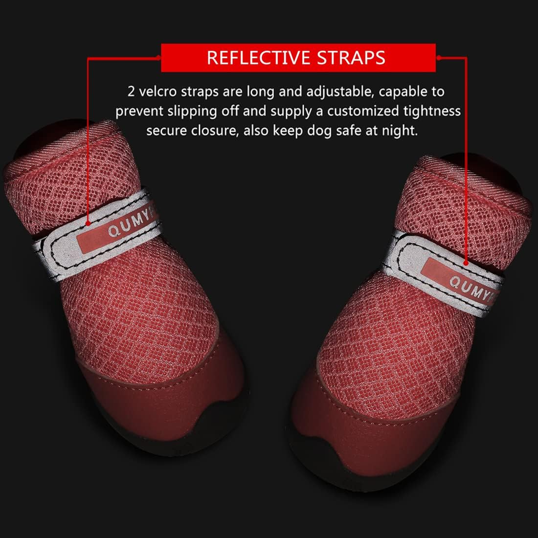 QUMY Dog Shoes for Small Dogs Hot Pavement Puppy Dog Boots & Paw Protectors