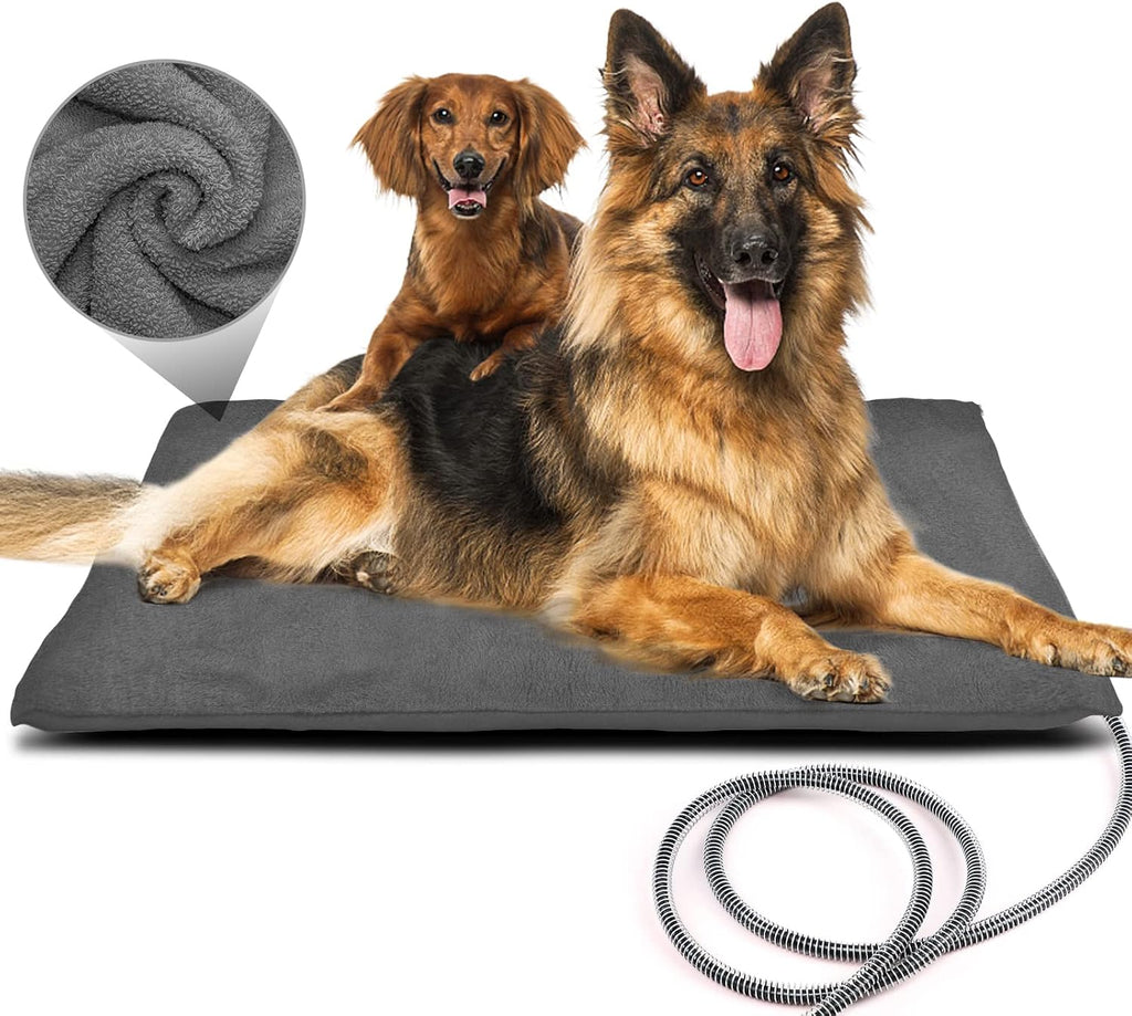 PETNF Outdoor Pet Heating Pads for Dog,Soft Electric Blanket Auto Temperature Control,Heated Mat for Dog House,Whelping 