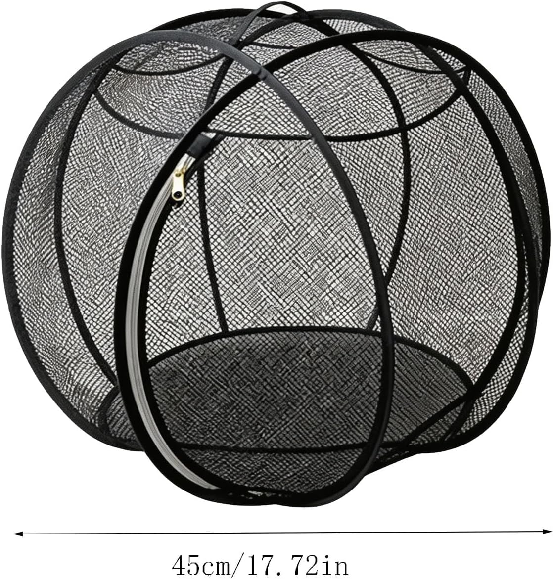 360°Panoramic Rolling Cat Playpen Cat Hamster Ball for Outside，Black-B