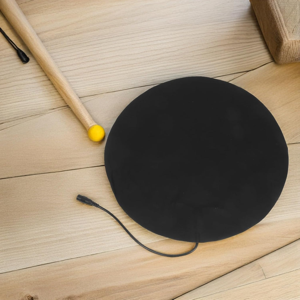 PET Heating Pad Winter USB 5V/2A round Black for Cat Beds