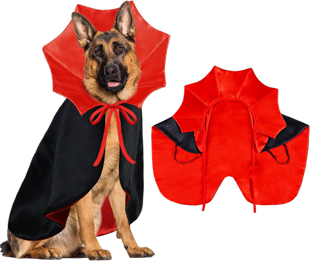 Dog Halloween Costume Dog Vampire Costume Funny Pet Vampire Devil Cape Cloak Halloween Costumes for Small Medium Large X
