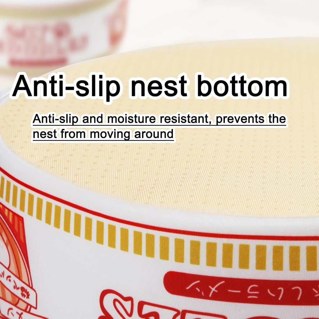 寵幸 Ramen Noodle Cute Cat Bed,Soft Warm Washable Kitten Bed
