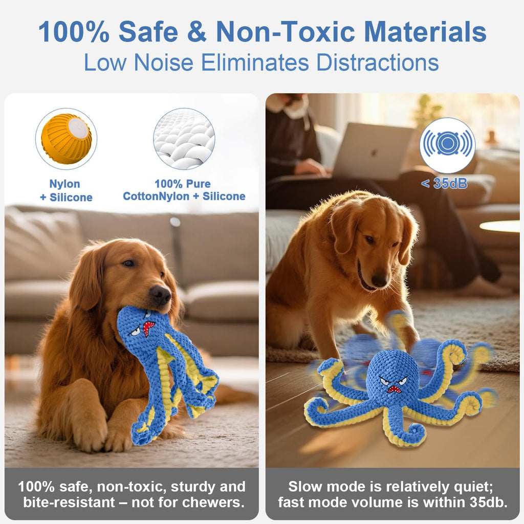 Interactive Dog Toys Octopus to Keep Them Busy(Blue)